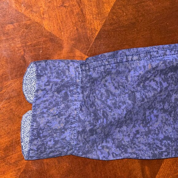 Cactus New York Mens Slim Fit Blue Button-Up Shirt On The Road Travellers S - Picture 16 of 16